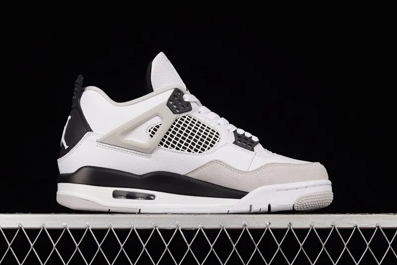 All categories Air Jordan Jordan series basketball shoes Air Jordan 4 pure original Air Jordan 4 "Military Black" AJ4 Joe 4 gray and black stitching DH6927-111